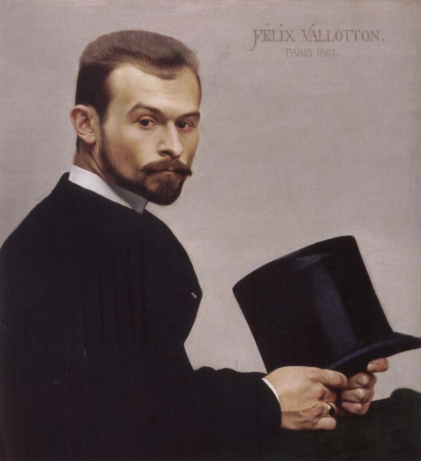 Felix Vallotton Felix Jasinski Holding His Hat